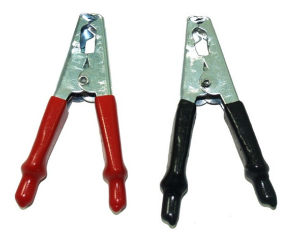 Pinza Cocodrilo Clip Bateria 25 Amp Rojo Negro Pack X 10 0