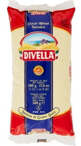 Semola Di Grano Duro Italiano Divella Bolsa Pack 9 X 500gr 0