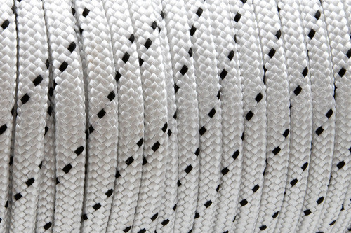 Soga Multifilamento Blanca Y Negra Tranzada De 12mm X 100mts 0