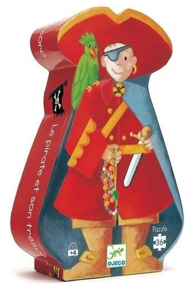 Puzzle El Pirata Y Su Tesoro 36 Piezas - Djeco - 0