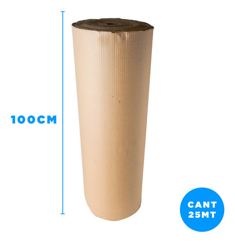 Rollo De Carton Corrugado 1 X 25 Mts Mudanza Embalaje 1