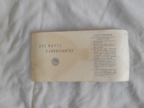 Antigua Calcomania Original De Ypf Supermovil 1