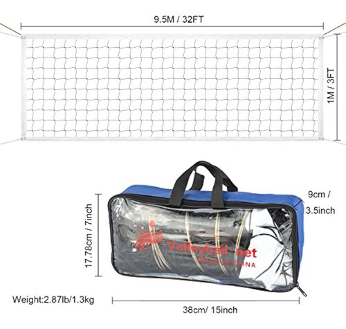 Atinus Volleyball Net Outdoor,heavy Duty Beach 1