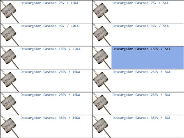 Descargador Gaseoso 150v 5ka Supresor-p 1