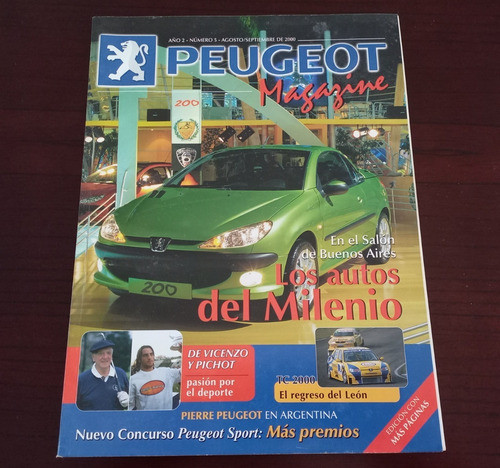 Revista Peugeot Magazine Año 2 N° 5 Agosto 2000 Olivos - Zwt 0