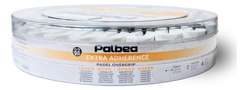 Overgrips Blancos Palbea Para Padel Alta Absorción 22 Unidad 1