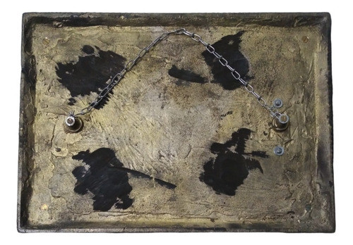 Placa De Bronce N° 58 Mercurio Cristo Con Cruz De Bronce 1