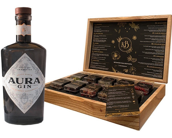Estuche Mixologia Caja Kaia X 10 Botanicos + Aura Gin 0