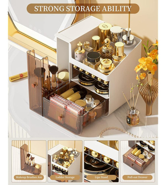 ~? Organizador De Almacenamiento De Maquillaje, Estuche De E 1