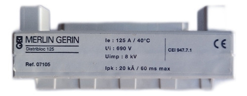 Repartidor Tetrapolar Merlin Gerin Modelo Distribloc 125 1
