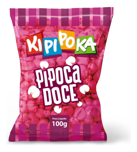 Kit C/ 6 Pipoca Pronta Doce Kipipoka Pacote 100g 0