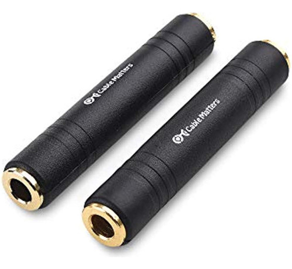 Cable Matters Paquete De 2 Adaptadores De Extensión Trs De 1 0
