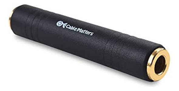 Cable Matters Paquete De 2 Adaptadores De Extensión Trs De 1 1