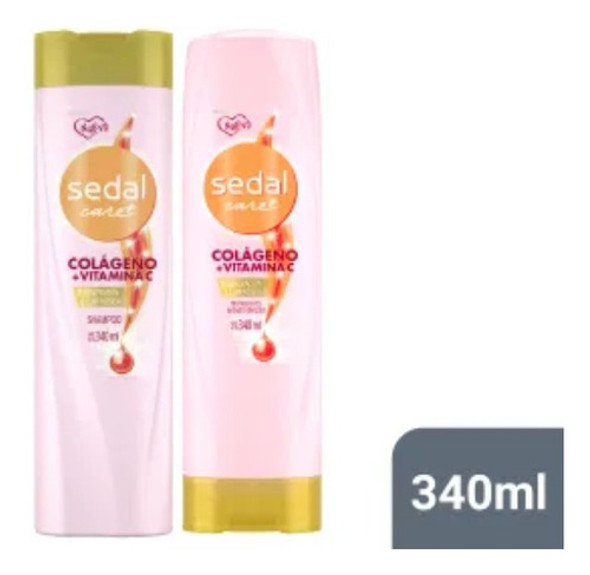 Sedal Shampoo + Acondicionador Colageno + Vitamina C X 340ml 0