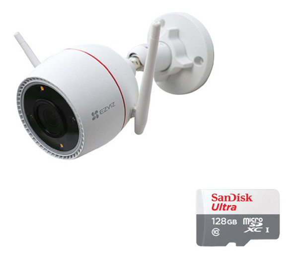 Kit Camara De Seguridad Color 24hs 4mp Ezviz + Sd 128 Gb 0