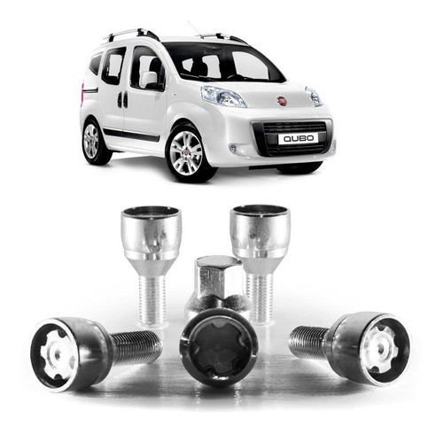 Tuercas Bulones De Seguridad Antirrobo P/ Fiat Qubo 0