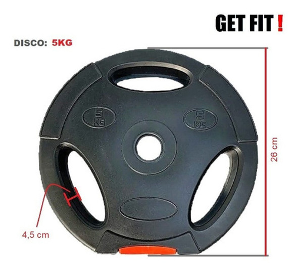 Disco Body Pump Pesa Entrenamiento Importado Get Fit! 5 Kg 1 Disco Body Pump Pesa Entrenamiento Importado Get Fit! 5 Kg 1