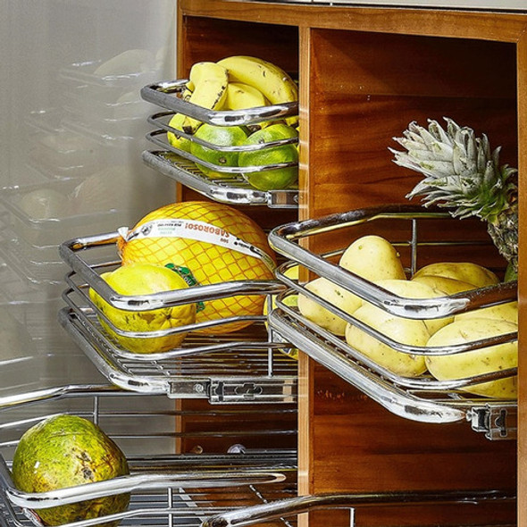 Gaveta Fruteira Aramada Deslizante Aço Inox Corrediça 470mm 1