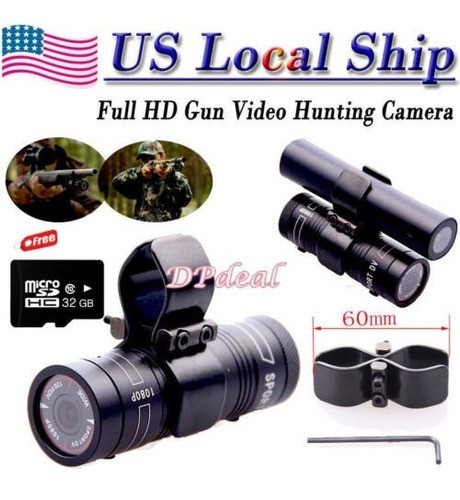 Calidad Deporte Acción Impermeable Cámara Pistola Caza Tiro 0