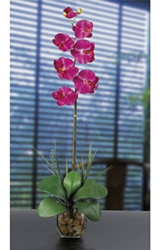 Casi Natural 1104-bu Arreglo De Flores De Seda Con Ilusión L 1