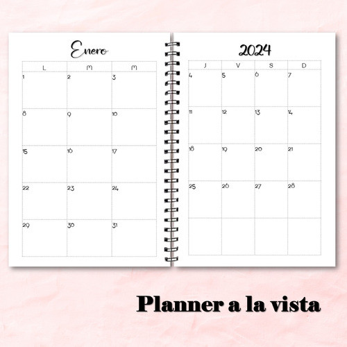 Agenda 2024 Imprimible 2 Dias X Hoja Editable 100% 1