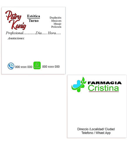 40 Block Tacos Publicitarios Turnos  Anotador Personalizado 0