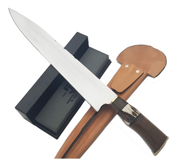 Cuchillo Artesanal Criollo + Piedra. 09744 0