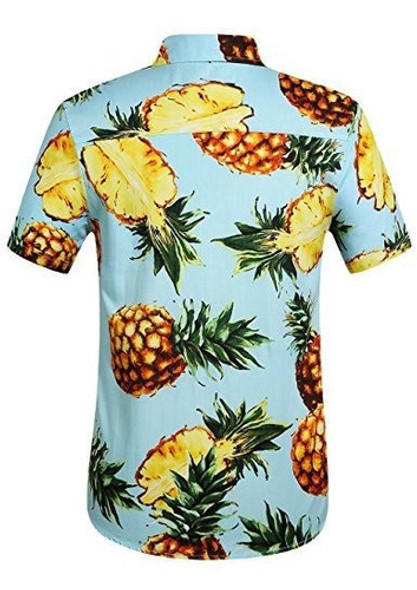Camisa Hawaiana De Manga Corta Con Botones Casuales Para Hom 1 Camisa Hawaiana De Manga Corta Con Botones Casuales Para Hom 1