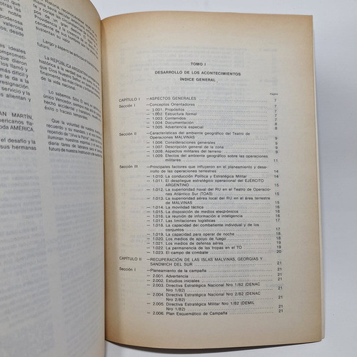 Antiguo Libro Conflicto Malvinas 1983 Tomo I Le914 1