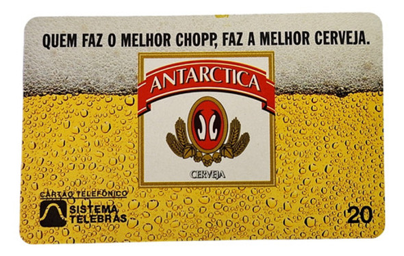 Ct209= Cartao Telebras Antarctica Novo= Desc,5,00 Ver Abaixo 0