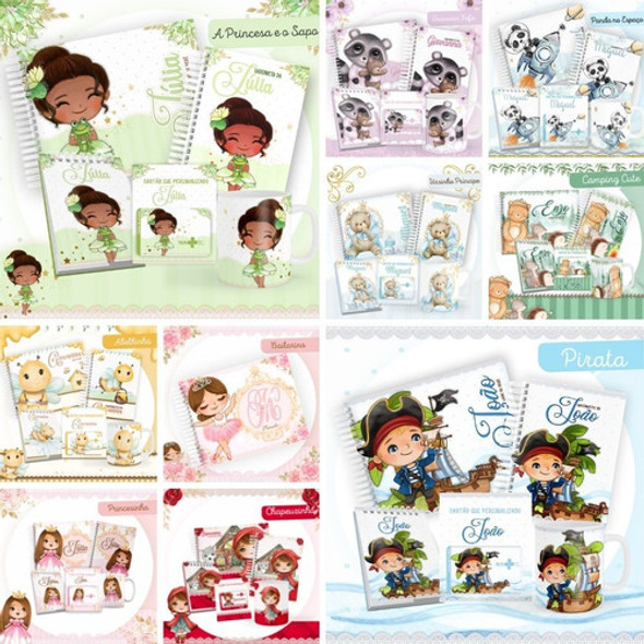 Arquivos P/livro Do Bebê, Caderneta - 47 Kits Temas 0