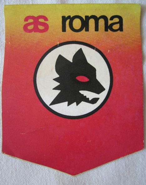 Antiguo Banderin De As Roma De Papel 0