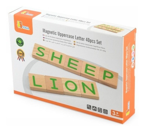 Letras Mayúsculas Magnéticas De Madera Viga 1