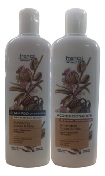 Shampoo Y Acondicionador Sin Sulfatos Almendras Frenzzi 0