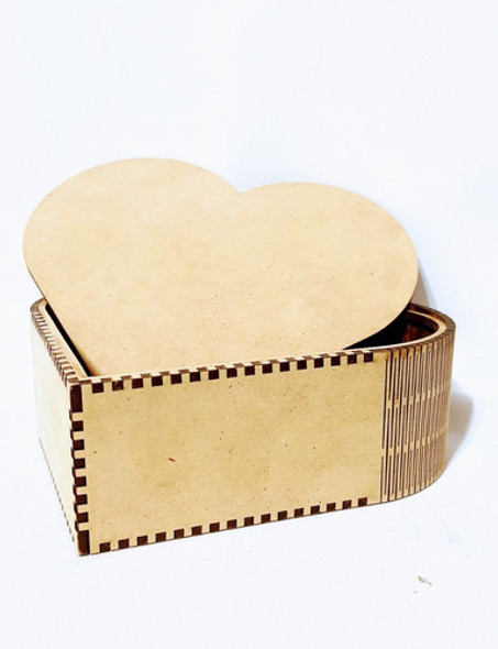 Caja Corazón Bombones San Valentin - Mdf / Fibrofacil 0