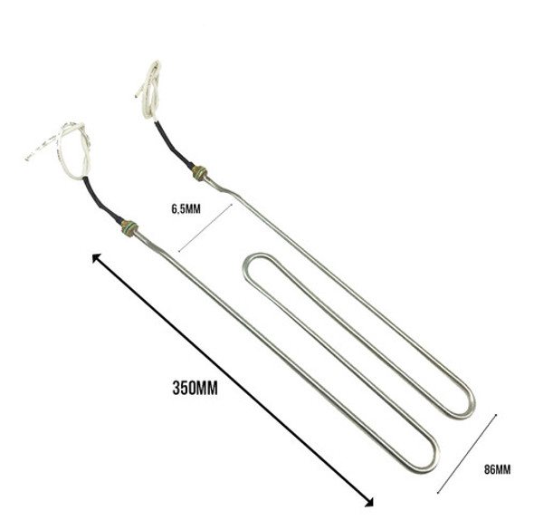 Resistência Elétrica Em W P/ Autoclave Dabi 19l 1750w X 220v 1