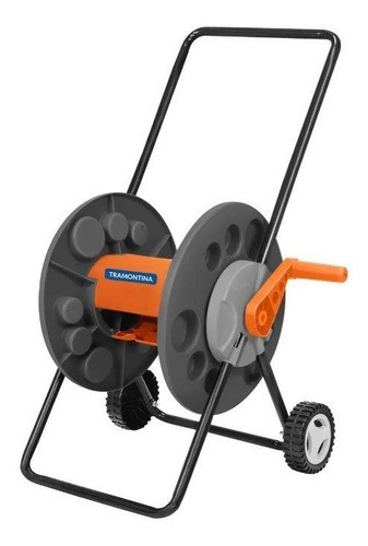 Carro Enrollador Soporte De Manguera Ruedas 55mts Tramontina 0