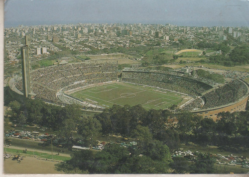 Antigua Tarjeta Postal * Estadio Centenario Uruguay Año 1981 1