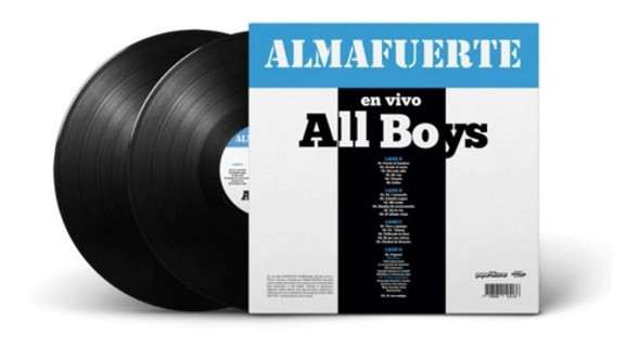 Vinilo Lp Doble Almafuerte - En Vivo En All Boys - Gatefold 1