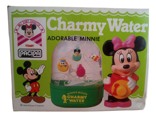 Juguete Antiguo Juego De Agua Tomy Pacipa Disney Mickey Rojo 0