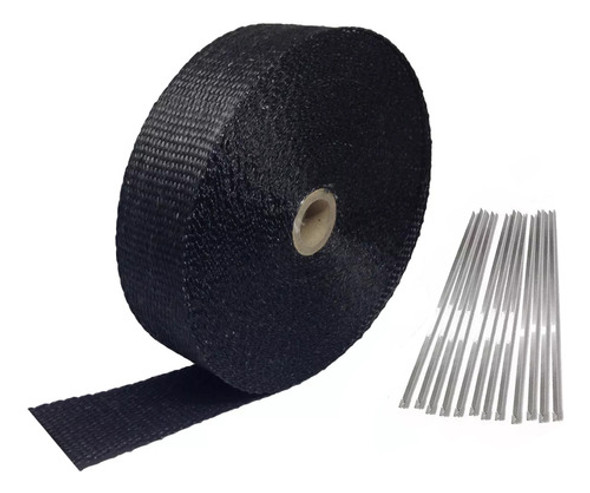 Fita Térmica Termotape  Escapamento 15 Metros + 10 Zip Tie 0
