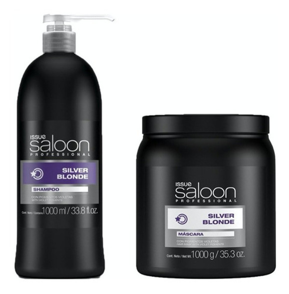 Shampoo + Mascara Matizador Violeta Silver Blonde Issue 1lt 0 Shampoo + Mascara Matizador Violeta Silver Blonde Issue 1lt 0