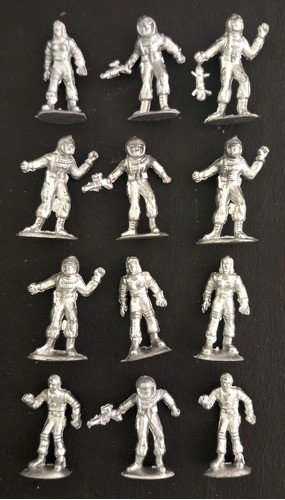 Soldaditos Plasticos Astronautas Antiguos Lote 0