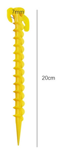 5x Estacas De Barraca Estacas De 20 Cm De Rosca Amarelo 1 5x Estacas De Barraca Estacas De 20 Cm De Rosca Amarelo 1