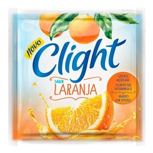 Refresco Em Pó Clight Laranja Zero 8gr -kit Com 30 *promoção 0
