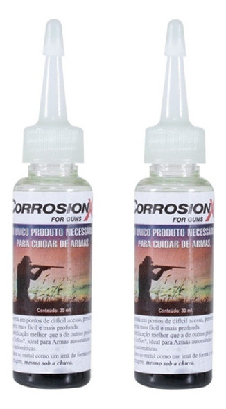 Kit Com 2 Óleo Lubrificante P Armas Corrosion X For Guns +nf 0