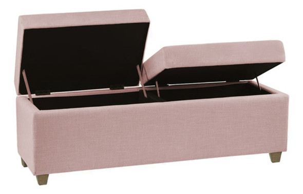 Recamier Madri 1,20m Suede Rosa Bebe - Inova Decor 0