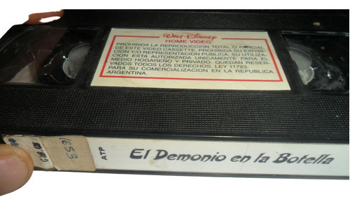 Vhs El Demonio En La Botella 0