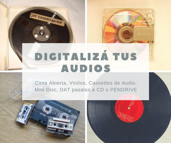 Regala Digitalizar  Audios Viejos Discos Casetes Videos 0