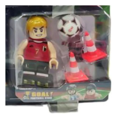 Muñeco Jugador De Futbol En Caja Exhibidora 0